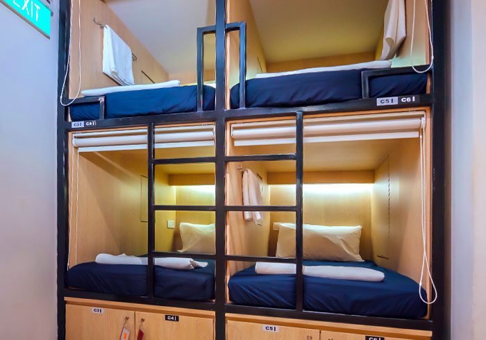 Standard Single Pods | Capsule Pod Hostel in Bugis Singapore
