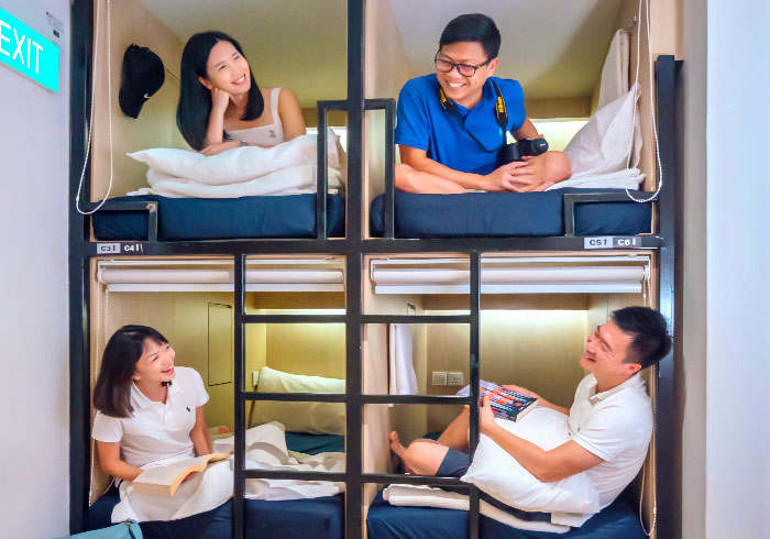 Standard Single Pods | Capsule Pod Hostel in Bugis Singapore
