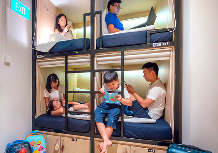 Book Standard Single Pods | Capsule Pod Hostel in Bugis Singapore