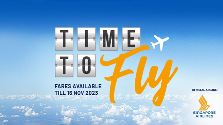 Singapore Airlines Time To Fly Travel Fair (3 Nov - 16 Nov)